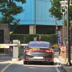 용인 쪽 도로, 비 때문에 두려웠어요