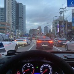 혼잡한 시간 운전 연습