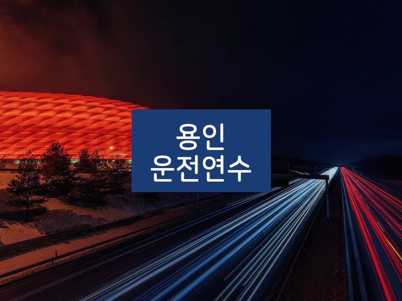 용인운전연수 후기