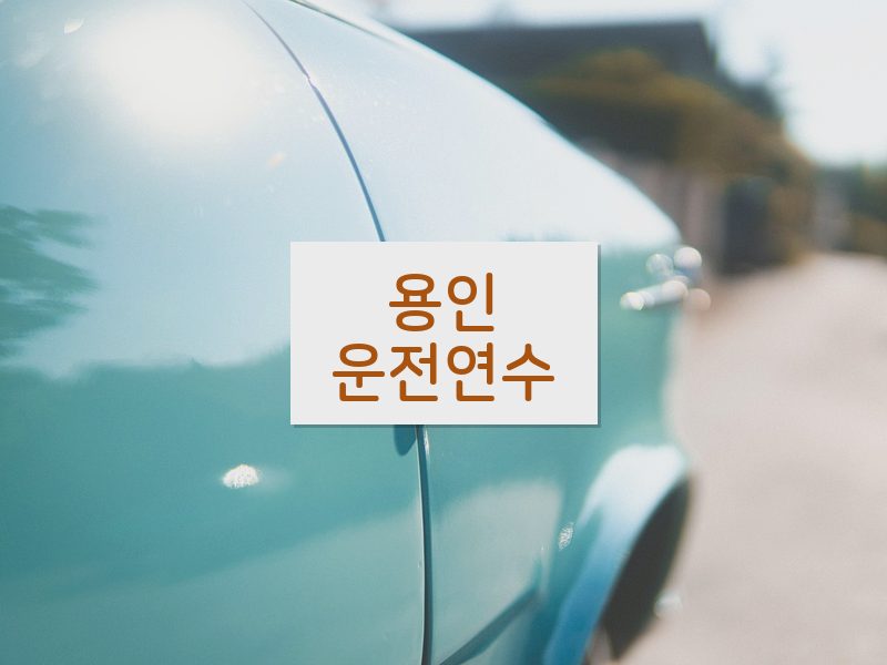 용인운전연수 후기