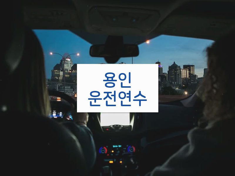 용인운전연수 후기