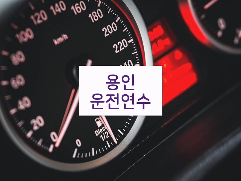 용인운전연수 후기