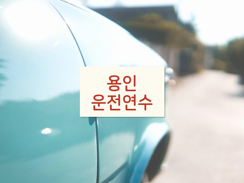 용인운전연수 후기