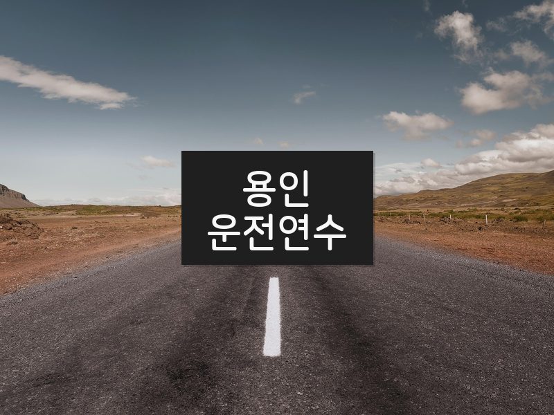 용인운전연수 후기