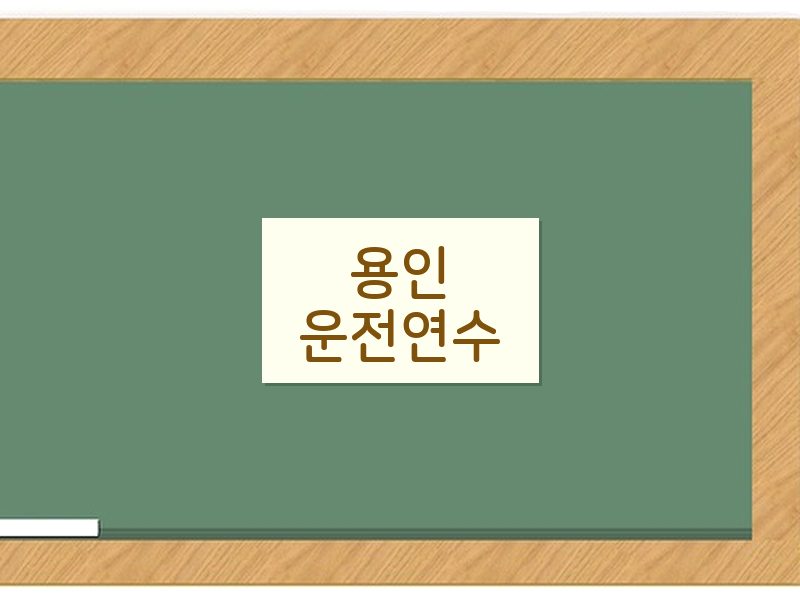 용인운전연수 후기