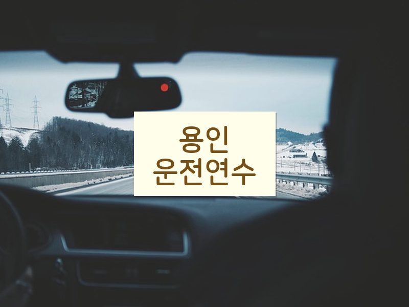용인운전연수 후기