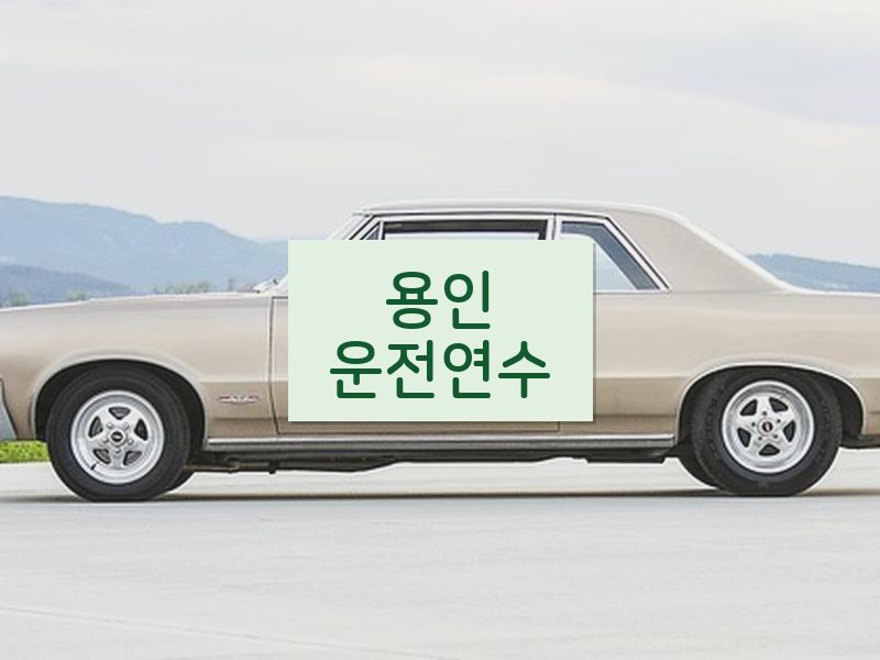용인운전연수 후기