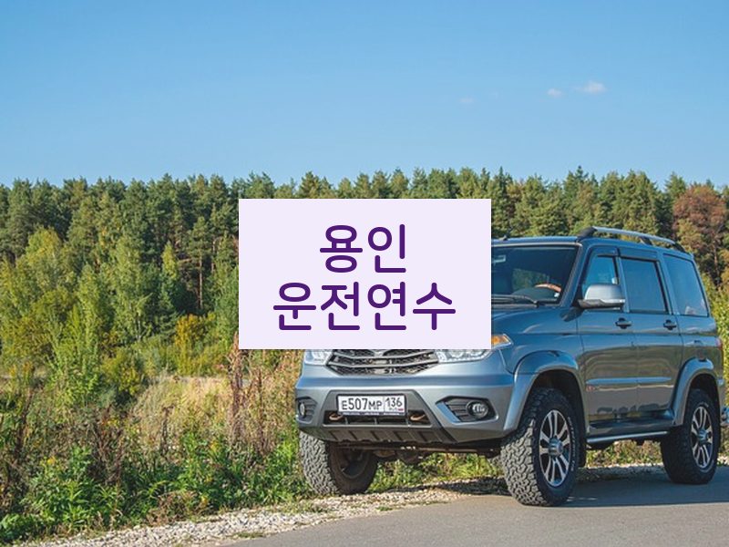 용인운전연수 후기