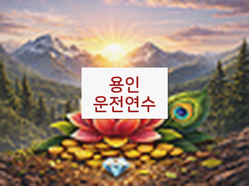 용인운전연수 후기
